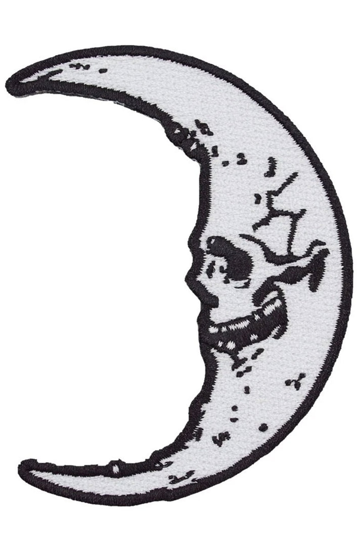 Skull Crescent Moon Patch