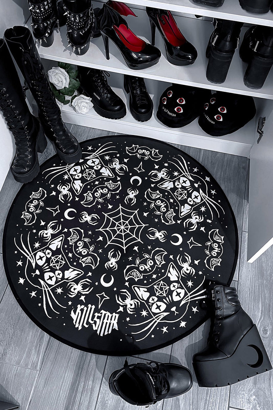 halloween round rug