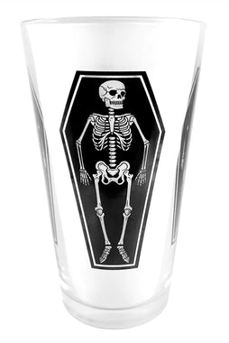 Skeleton Pint Glass