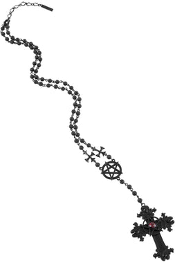 Say Your Prayers Rosary Necklace [B]
