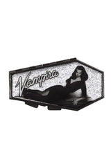 Vampira Silver Glitter Coffin Compact