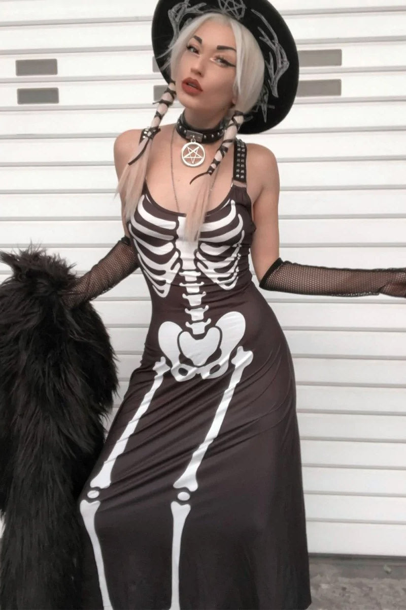 Skeleton Magick Maxi Dress
