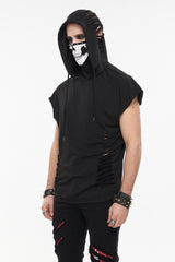 Pale Death Shredded Mask Top