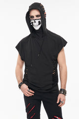 Pale Death Shredded Mask Top