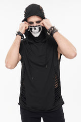 Pale Death Shredded Mask Top