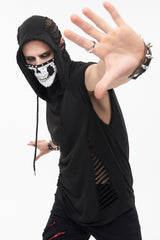 Pale Death Shredded Mask Top