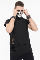 Pale Death Shredded Mask Top