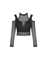 Miss Murder Netz-Crop-Top