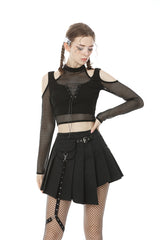 Miss Murder Netz-Crop-Top