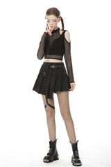 Miss Murder Netz-Crop-Top