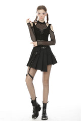 Miss Murder Netz-Crop-Top