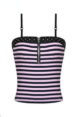 Punk Violets Gestreiftes Tanktop