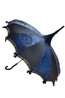 Bat Damask Umbrella [Black/Blue]