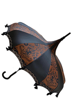 Brown Sea Damask Umbrella