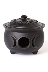 Triple Moon Cauldron Pot