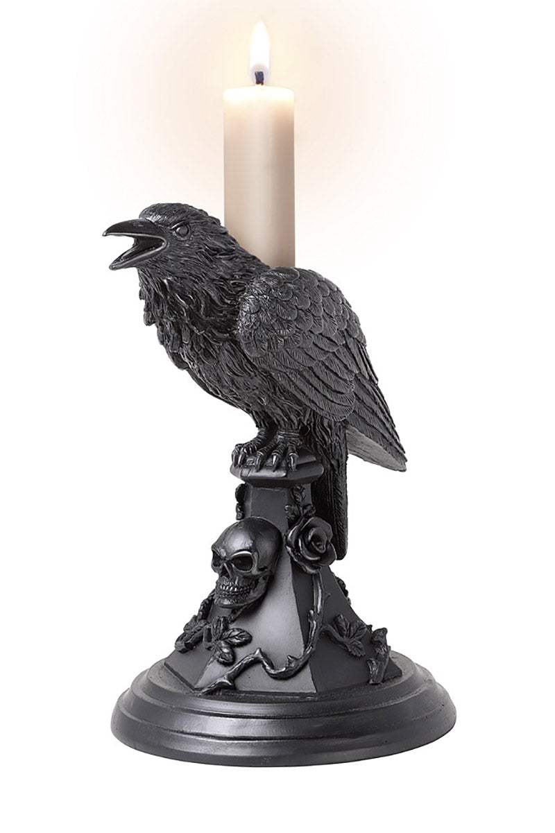 Poe's Raven Candle Stick Holder