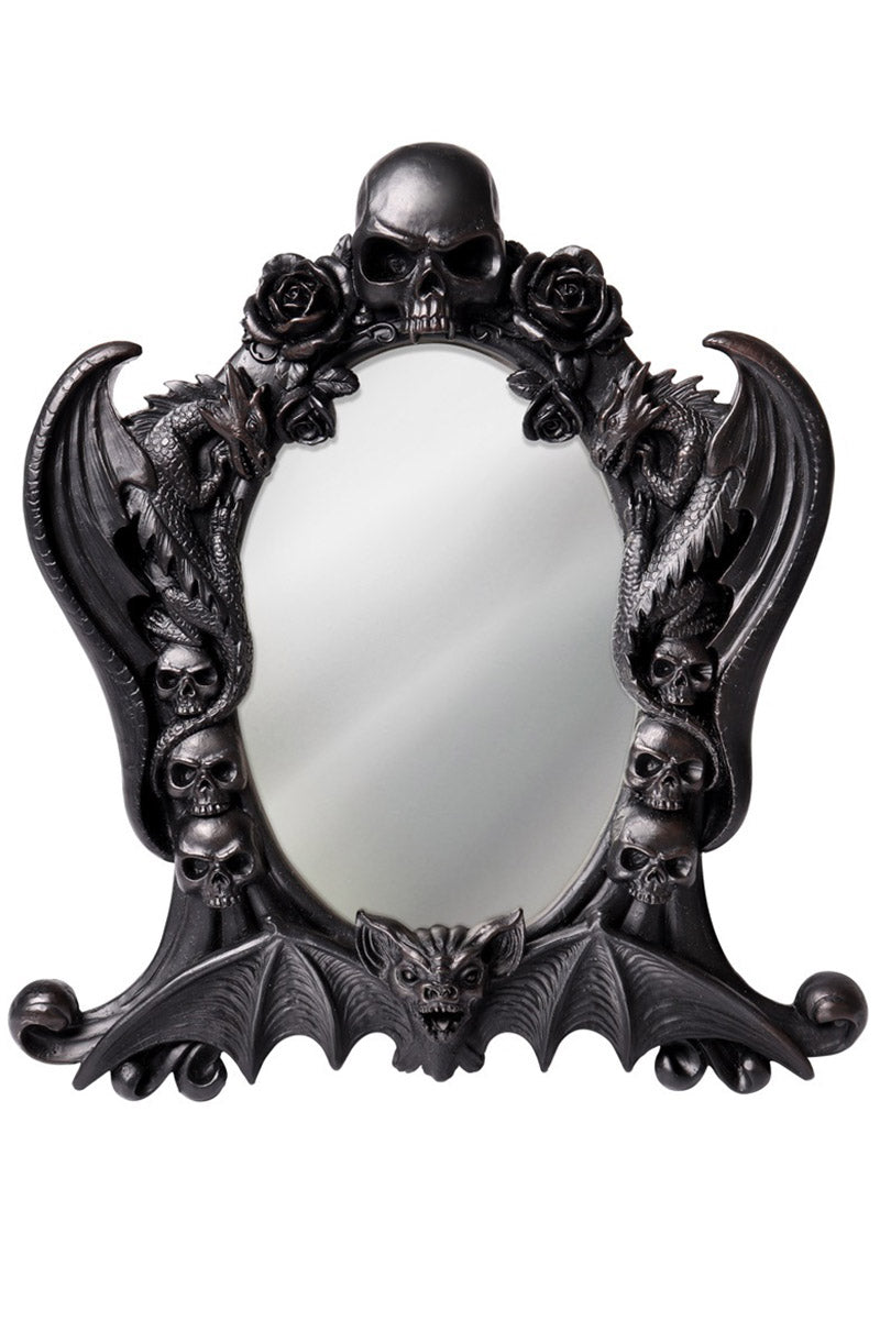 Gothic vampire bat mirror 