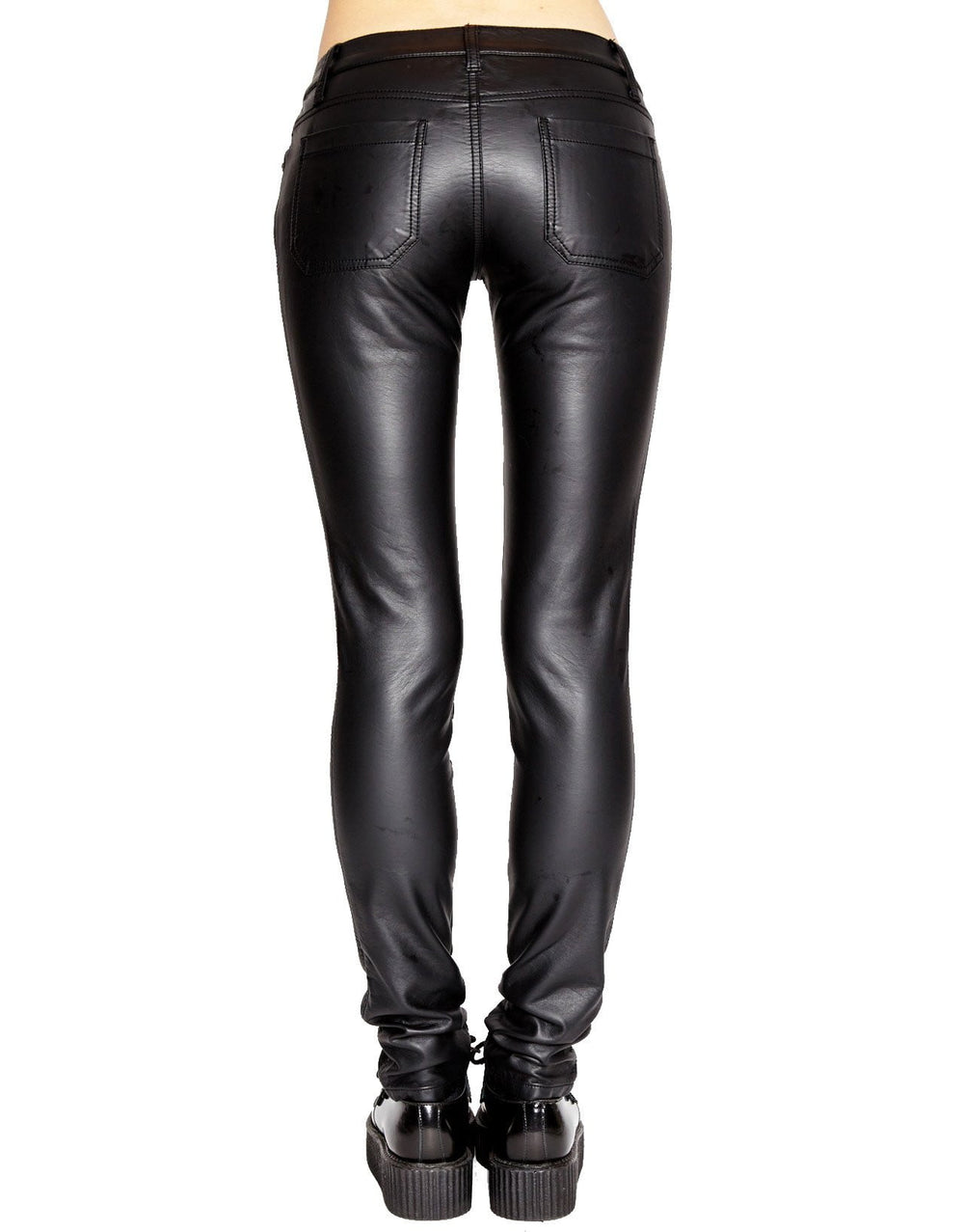 Tripp NYC Ladies Deville Pleather Faux Leather Jeans - Vampirefreaks Store