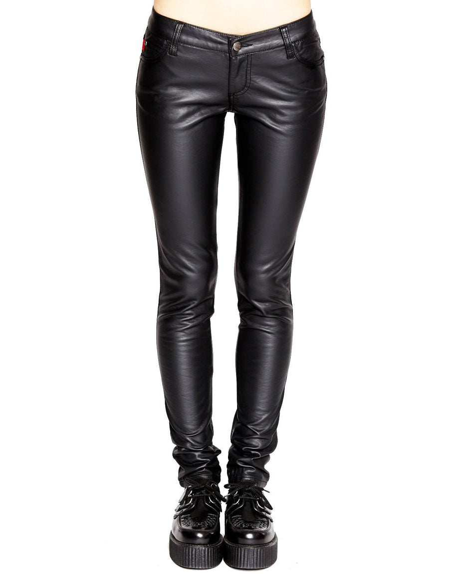 Tripp NYC Ladies Deville Pleather Faux Leather Jeans - Vampirefreaks Store
