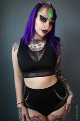 Venom Chain High Waisted Bikini Bottoms