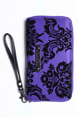 Violet Damask Wallet