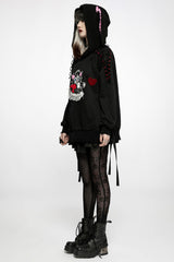 Snakes and Skulls Split Leg Mesh Leggings