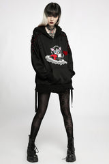 Snakes and Skulls Split Leg Mesh Leggings