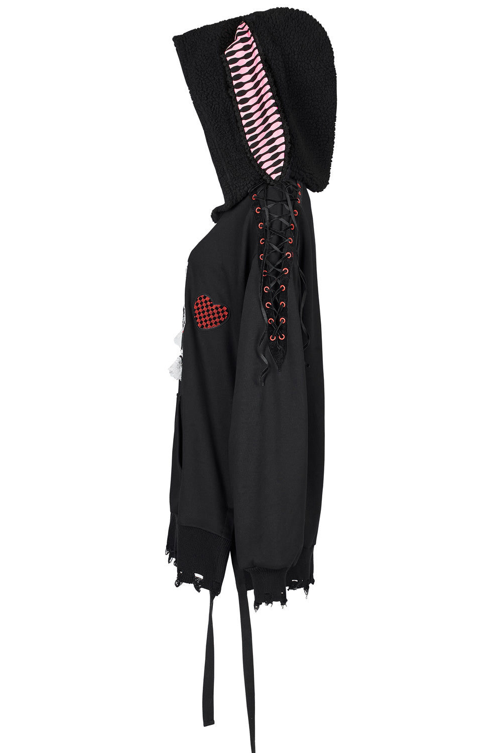 Kapuzenpullover mit Hasenohren für den Haustierfriedhof 