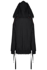 Kapuzenpullover mit Hasenohren für den Haustierfriedhof 