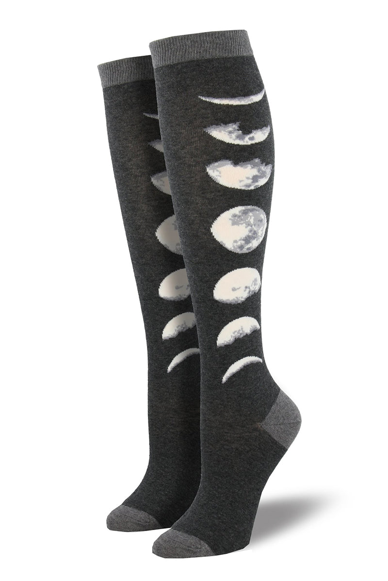 Just a Phase Moon Knee High Socks [Womens]