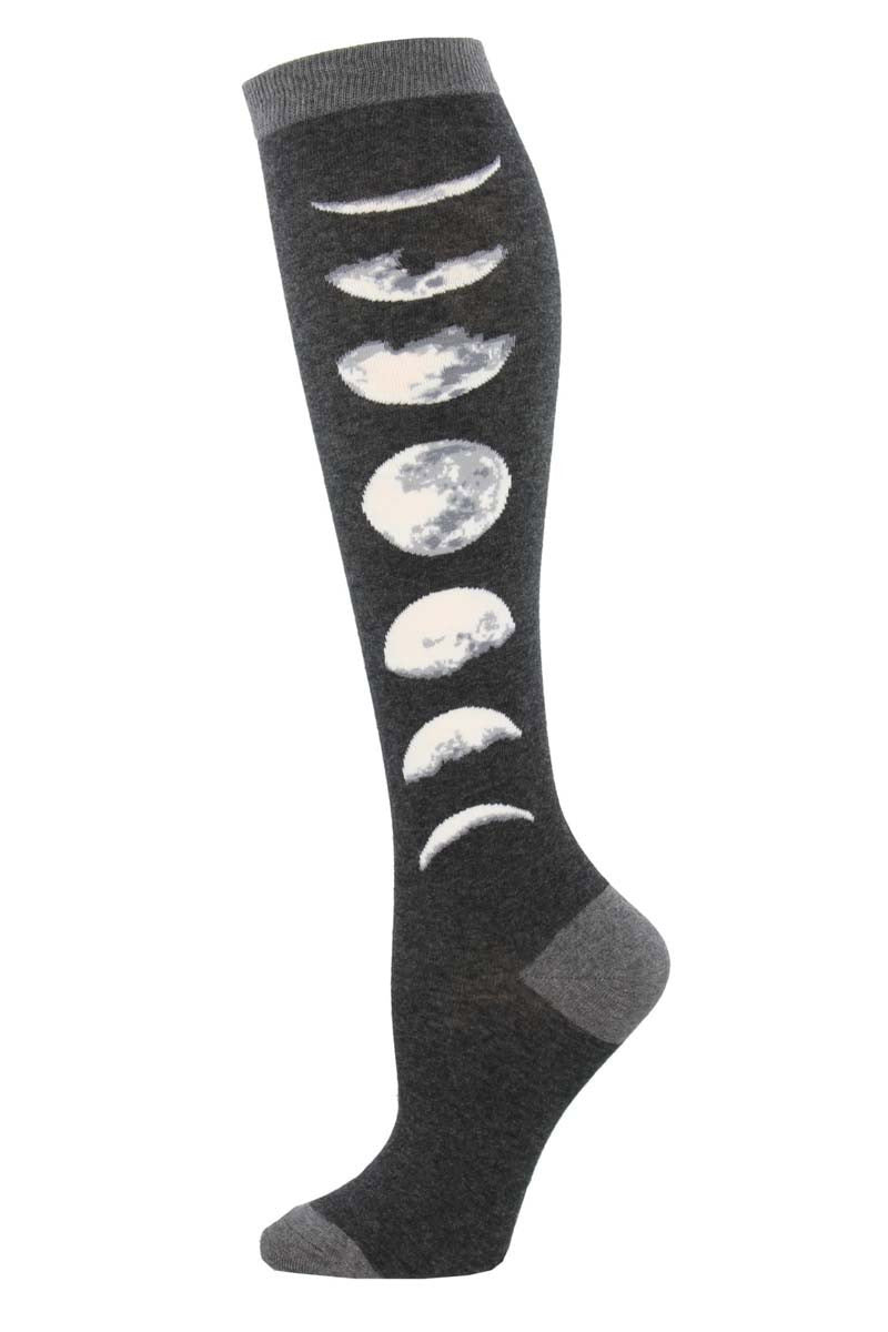 Just a Phase Moon Knee High Socks [Womens]