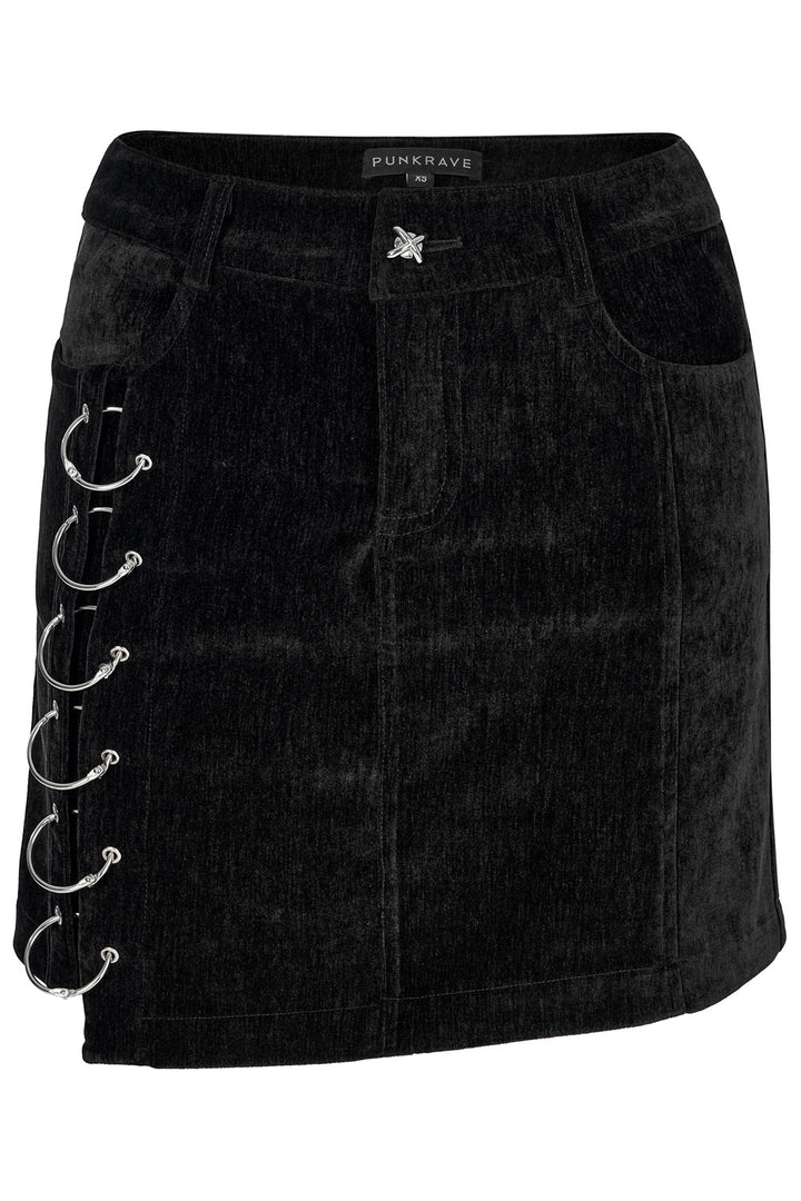 Baddiecore Velvet Mini Skirt