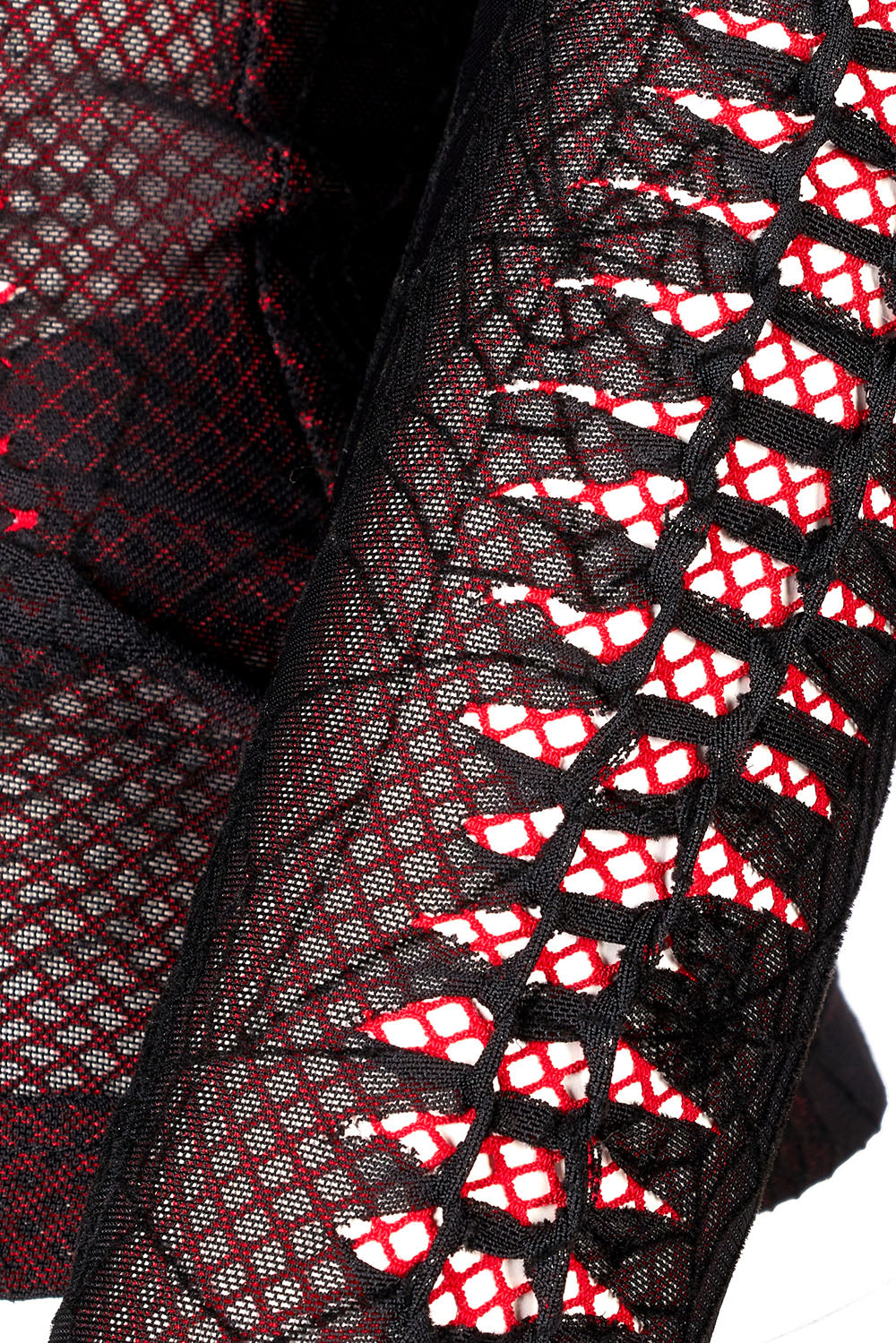 Weaving Webs Mesh Top [RED]