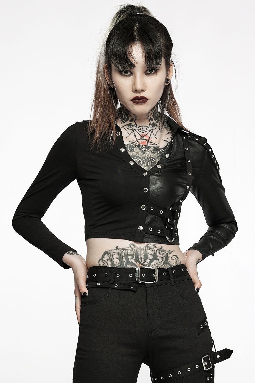 Split Personality Crop Top