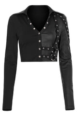 Split Personality Crop Top