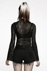 Mismatched Mesh Top [Skull/Snake]