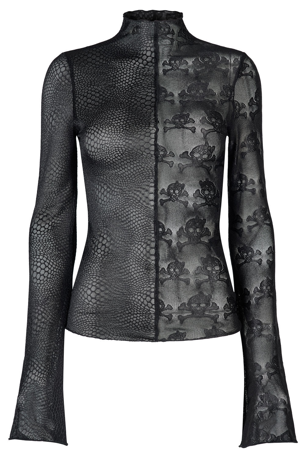 Mismatched Mesh Top [Skull/Snake]
