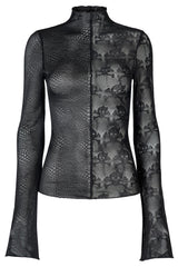 Mismatched Mesh Top [Skull/Snake]