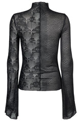 Mismatched Mesh Top [Skull/Snake]