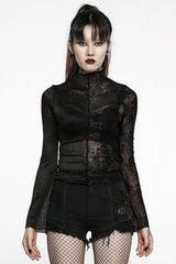 Mismatched Mesh Top [Skull/Snake]