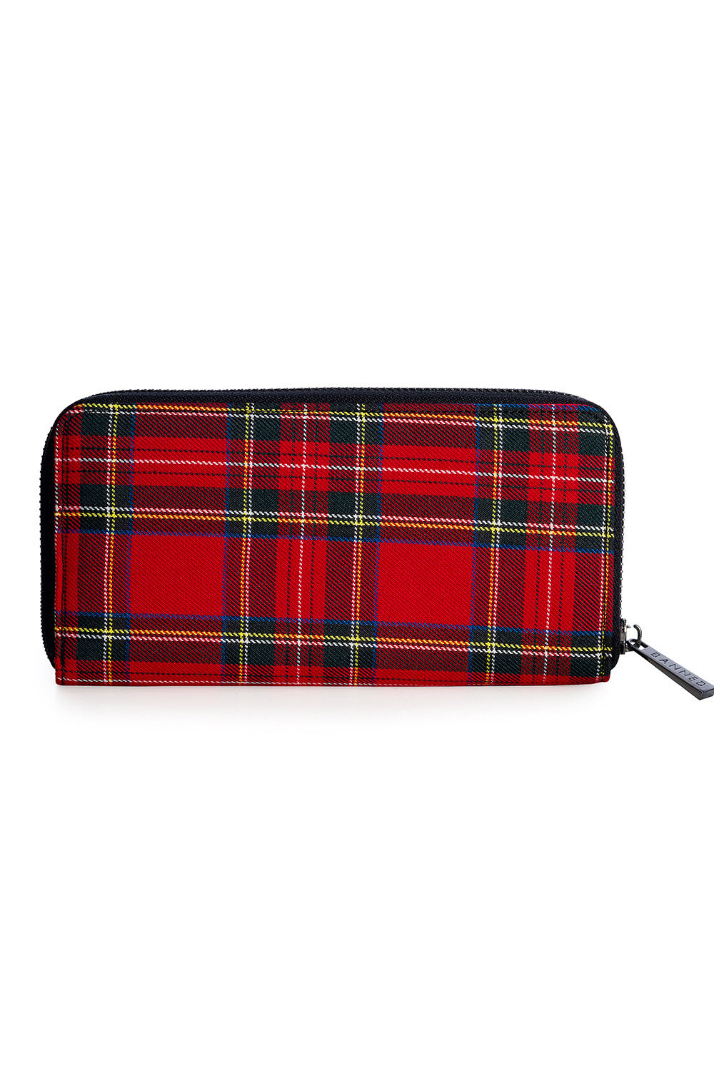 Plaid Batwing Wallet [RED PLAID]