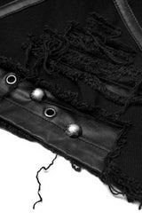 Little Black Raincloud Mini Skirt