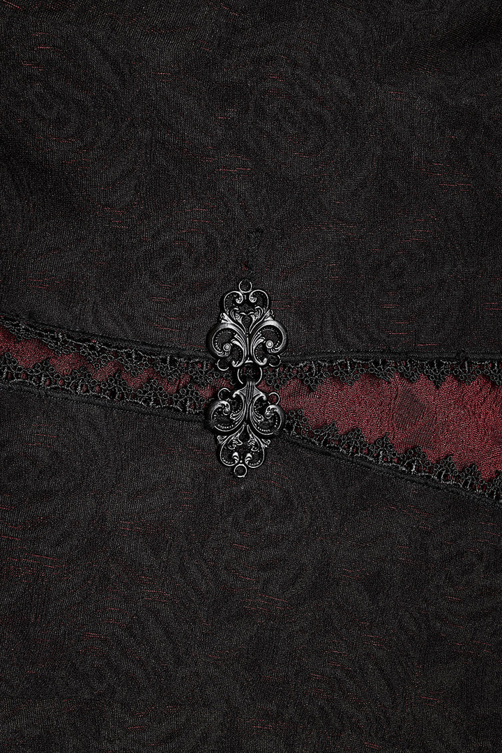 Cottagecore Creature Cloak [BLACK/RED]