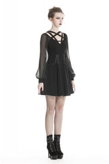 Spell School Puffed Sleeve Dress