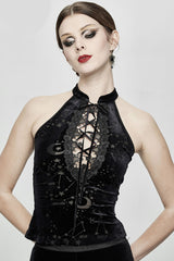 Zodiac Velvet Halter Top