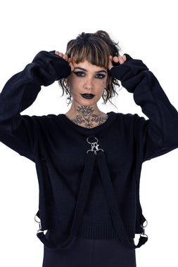 Akela Cropped Sweater Top