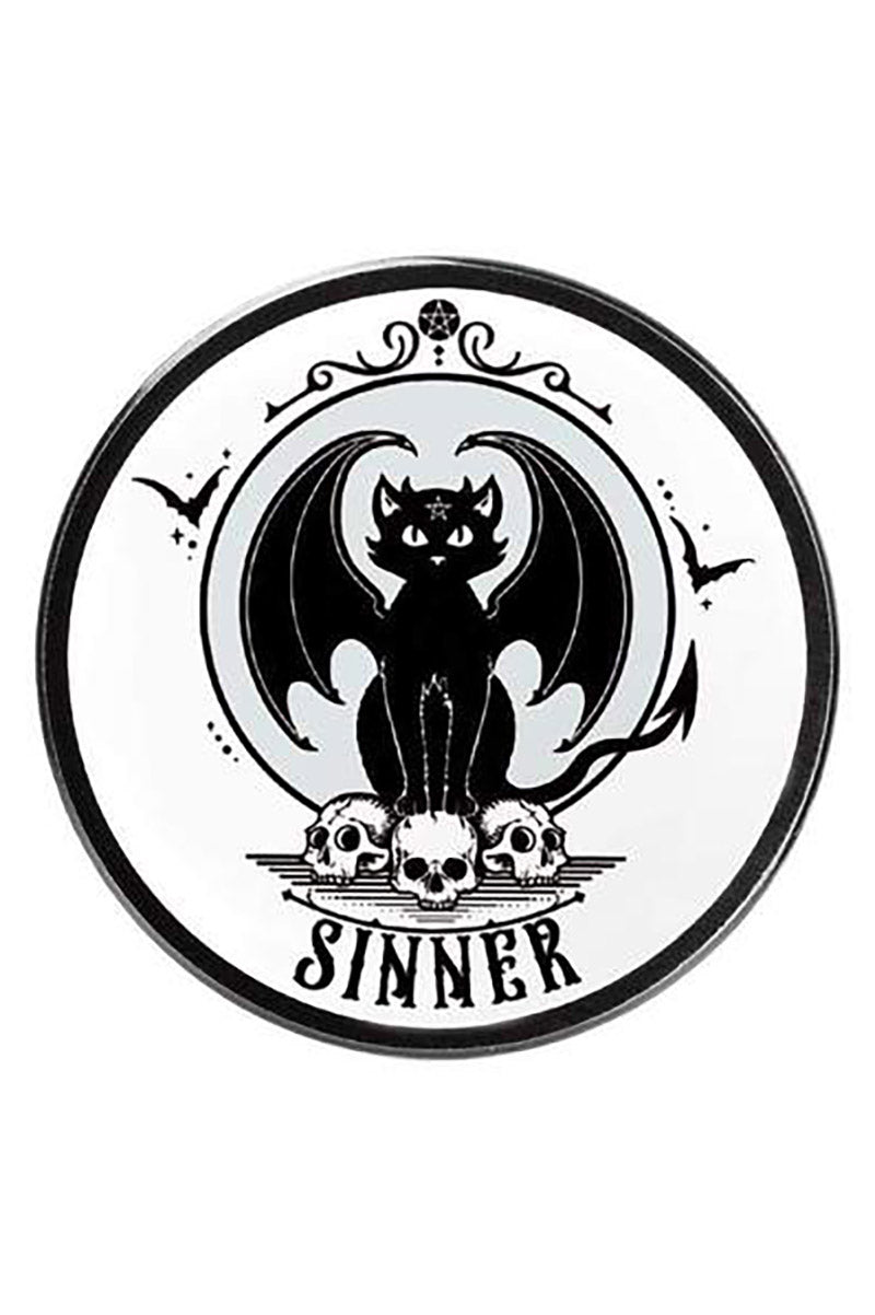 Sinner Black Cat Coaster Set [4 pcs]