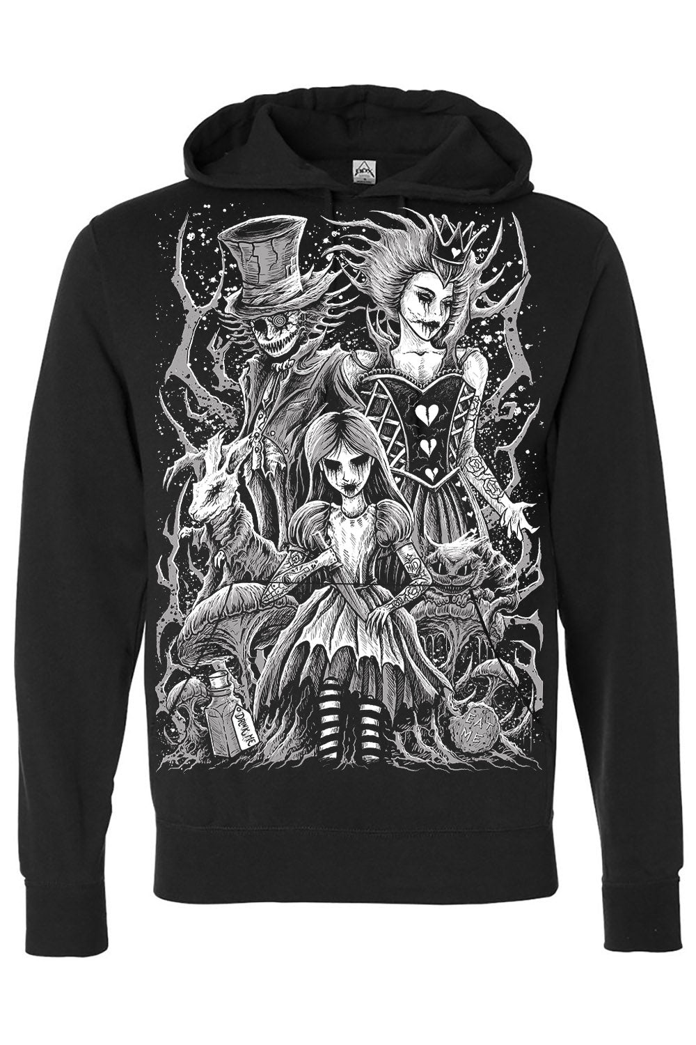 Malice in Wonderland Hoodie Zipper or Pullover VampireFreaks