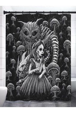 Alice in Murderland Shower Curtain