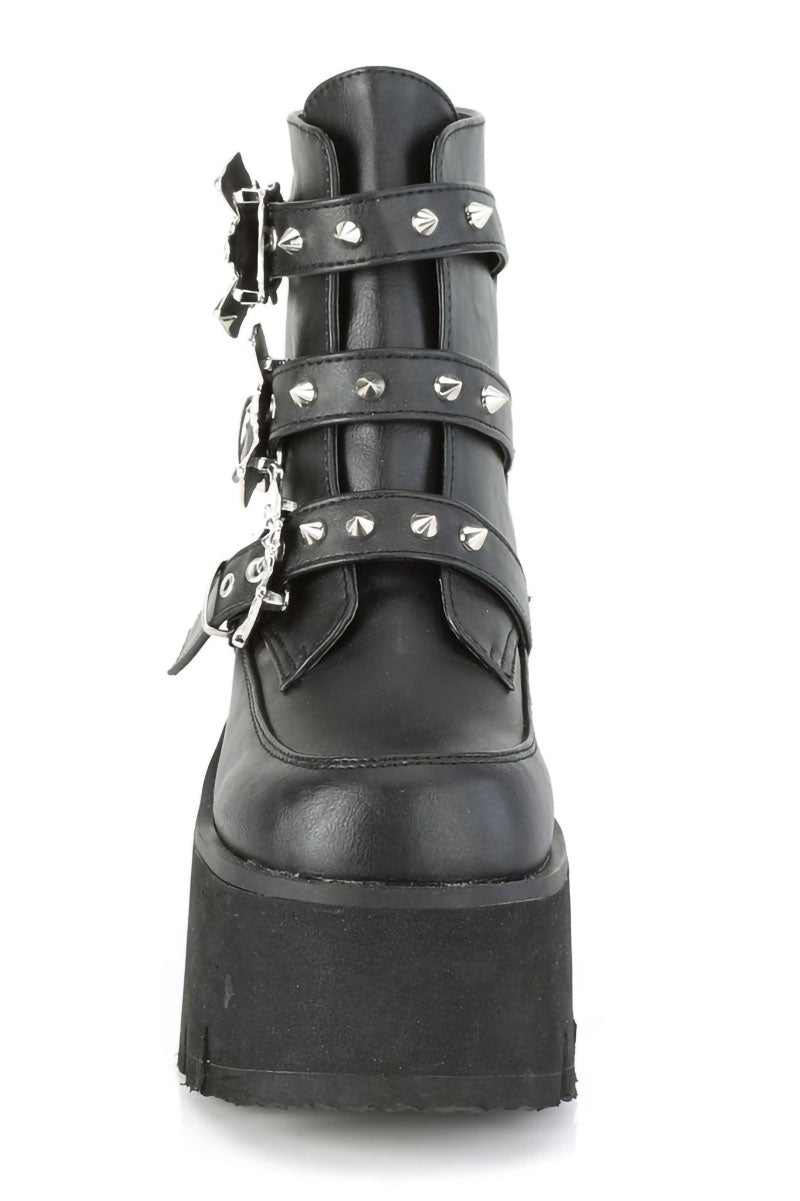 Night Flight Chunky Bat Boots [ASHES-55 Platform Boots]